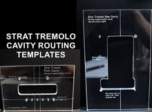 Load image into Gallery viewer, Tremolo Rear or Front Cavity 3/8&quot; Thick Routing Template For Strat Acrylic 2270
