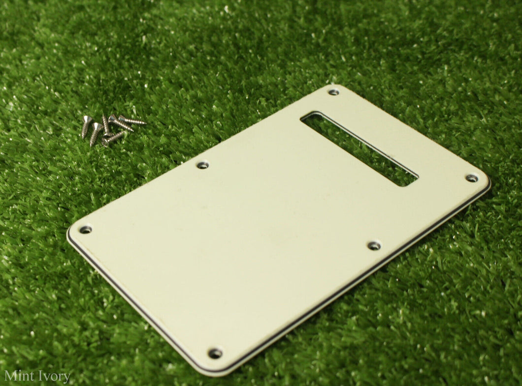 Tremolo Back Plate Cover For USA MIM Strat w Stainless Steel Pickguard Screws