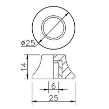 Load image into Gallery viewer, Bubinga Wood Bell Guitar Knobs for Les Paul Tone Or Volume - Metric Set (2)
