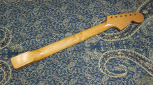 Load image into Gallery viewer, FNK-045 - Nitro Finish Reversed Large Headstock Maple Cap Neck For Stratocaster
