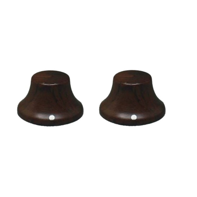 Bubinga Wood Bell Guitar Knobs for Les Paul Tone Or Volume - Metric Set (2)