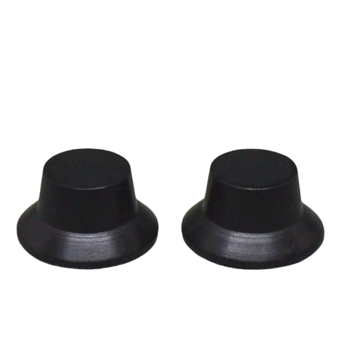 Montreux Japan Ebony Guitar Top Hat Knobs Fits Imperial / Metric Strat (2)