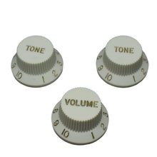 Load image into Gallery viewer, Made In Japan Stratocaster Strat Knobs Set Parchment
