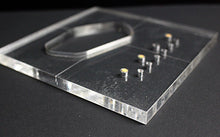 Load image into Gallery viewer, Vintage Tele Body Bridge Pickup Cavity Routing Template Acrylic B Stock
