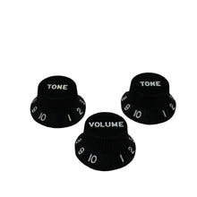 Load image into Gallery viewer, Made In Japan Stratocaster Strat Knobs Set Black
