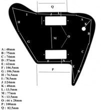 Load image into Gallery viewer, Pickguard For Gibson Non Reverse Firebird Toggle Switch V1 w Screen Logo
