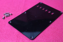 Load image into Gallery viewer, Vintage Style Tremolo Cover Back Plate For Fender Strat - Black 1 Ply 1.4mm
