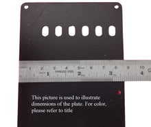 Load image into Gallery viewer, Vintage Style Tremolo Cover Back Plate For Fender Strat - Black 1 Ply 1.4mm
