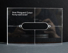 Load image into Gallery viewer, Single Coil Pickup Cavity Routing Template For Strat Pickguard Acrylic 2267
