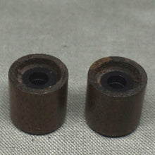 Load image into Gallery viewer, Walnut Wood Push-On Guitar Barrel Knobs (2) Metric For Tele or P Bass
