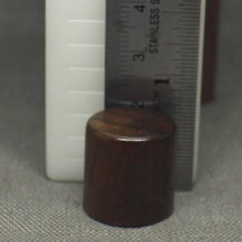 Load image into Gallery viewer, Walnut Wood Push-On Guitar Barrel Knobs (2) Metric For Tele or P Bass
