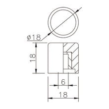 Load image into Gallery viewer, Walnut Wood Push-On Guitar Barrel Knobs (2) Metric For Tele or P Bass
