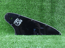 Load image into Gallery viewer, Pickguard For Gibson Reverse Firebird w SilkScreen White Logo - Black 3 Ply
