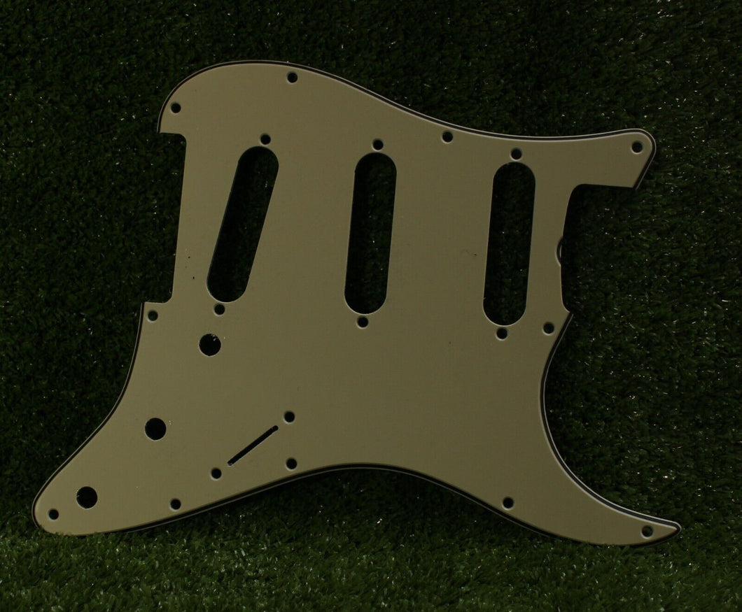 59 - 62 Pickguard Replacement For Fender Strat Wide Bevel - Vintage Cream