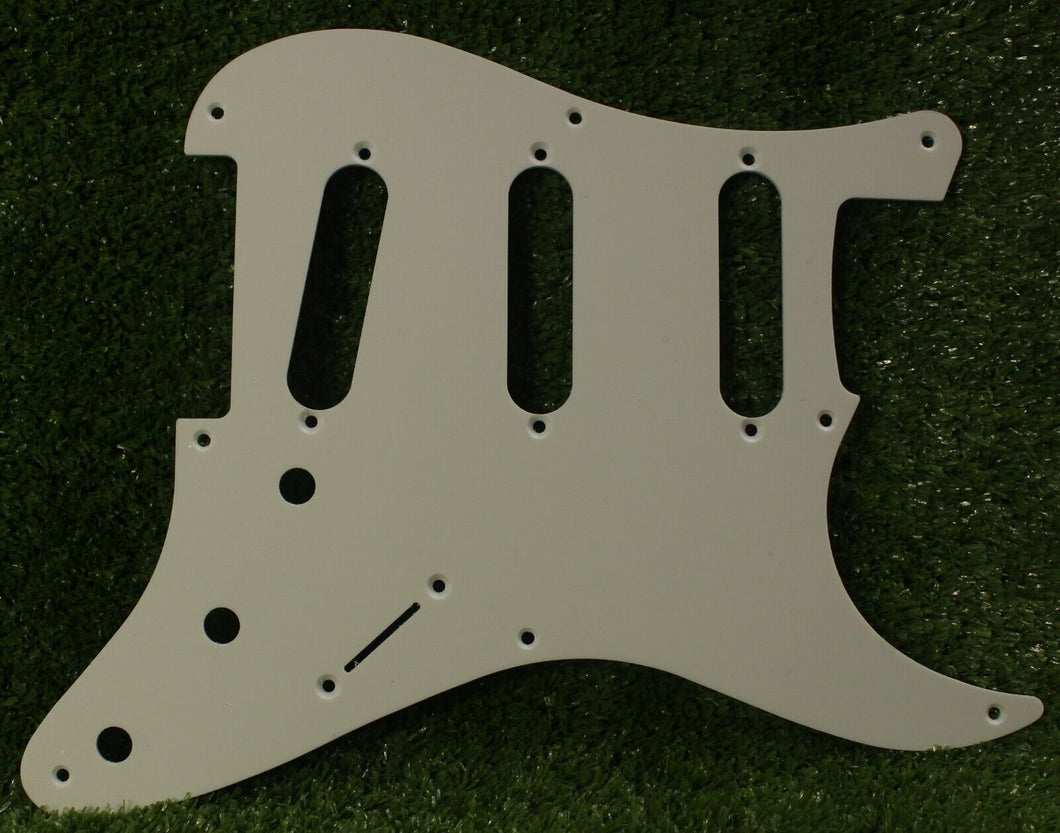 Pickguard For 50s 57 Strat For USA Mex Fender  - 1 Ply White 2mm