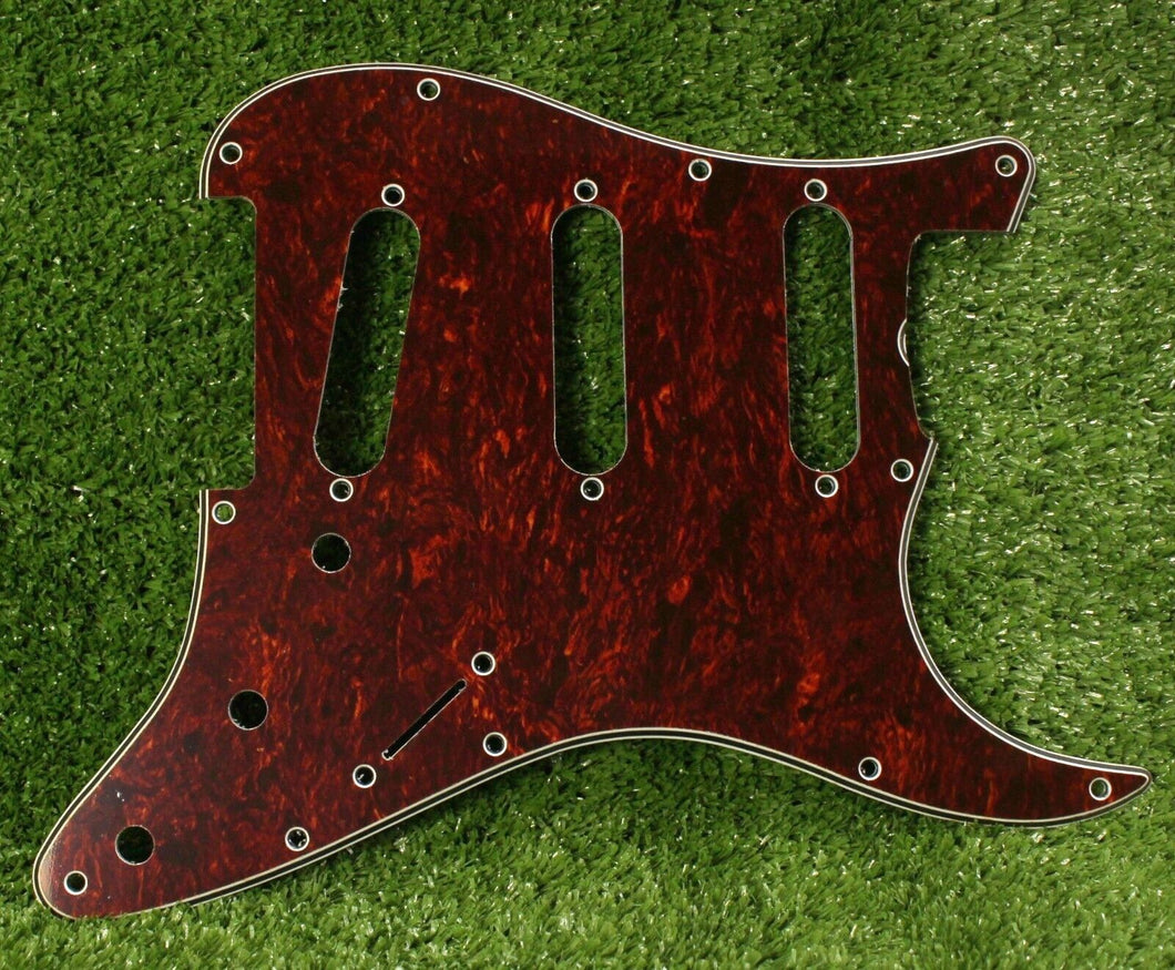 Standard Pickguard For 62 Strat For USA Mex Fender  - Red Tortoise Shell