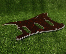 Load image into Gallery viewer, Standard Pickguard For 62 Strat For USA Mex Fender  - Red Tortoise Shell
