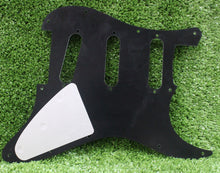 Load image into Gallery viewer, Standard Lefty Pickguard For 62 Strat For USA Mex Fender  - Black 3 Ply
