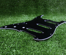 Load image into Gallery viewer, Standard Lefty Pickguard For 62 Strat For USA Mex Fender  - Black 3 Ply
