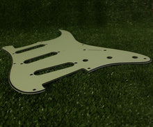 Load image into Gallery viewer, 59, 57 Pickguard For Fender Strat Wide Bevel 8 Holes V2 - Vintage Green
