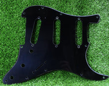 Load image into Gallery viewer, Acrylic Pickguard Replacement For Fender SRV Strat  - Black 1 Ply
