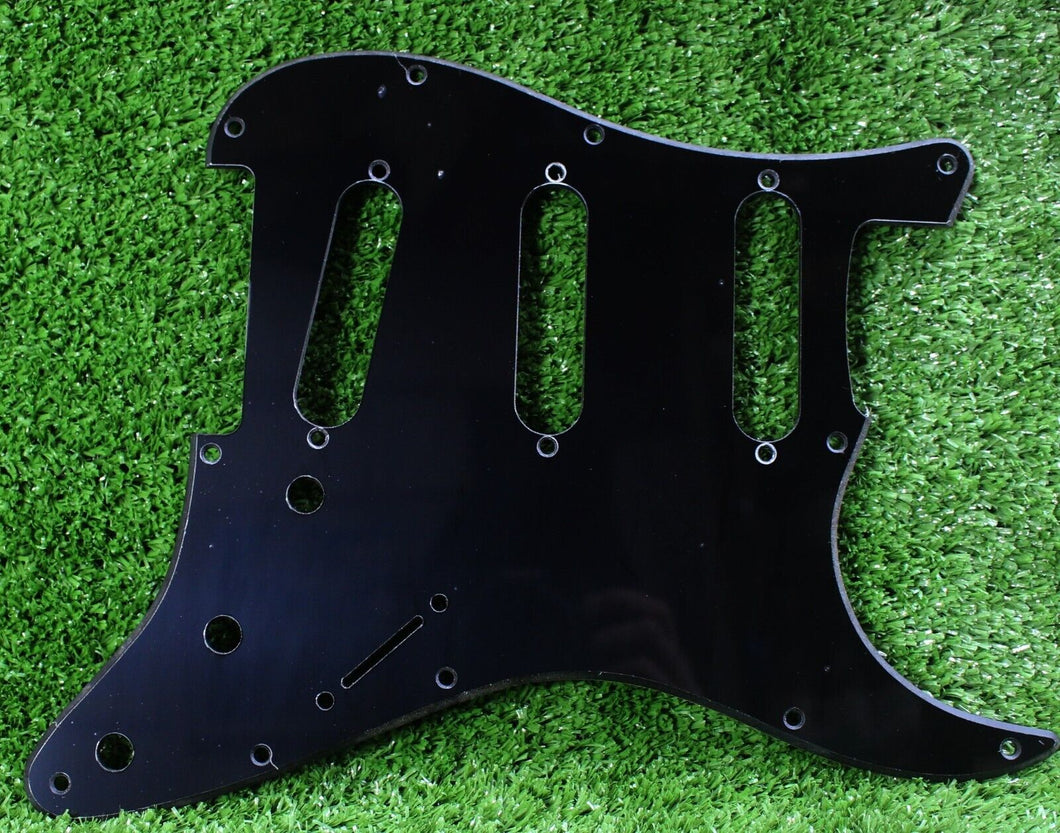 Acrylic Pickguard Replacement For Fender SRV Strat  - Black 1 Ply