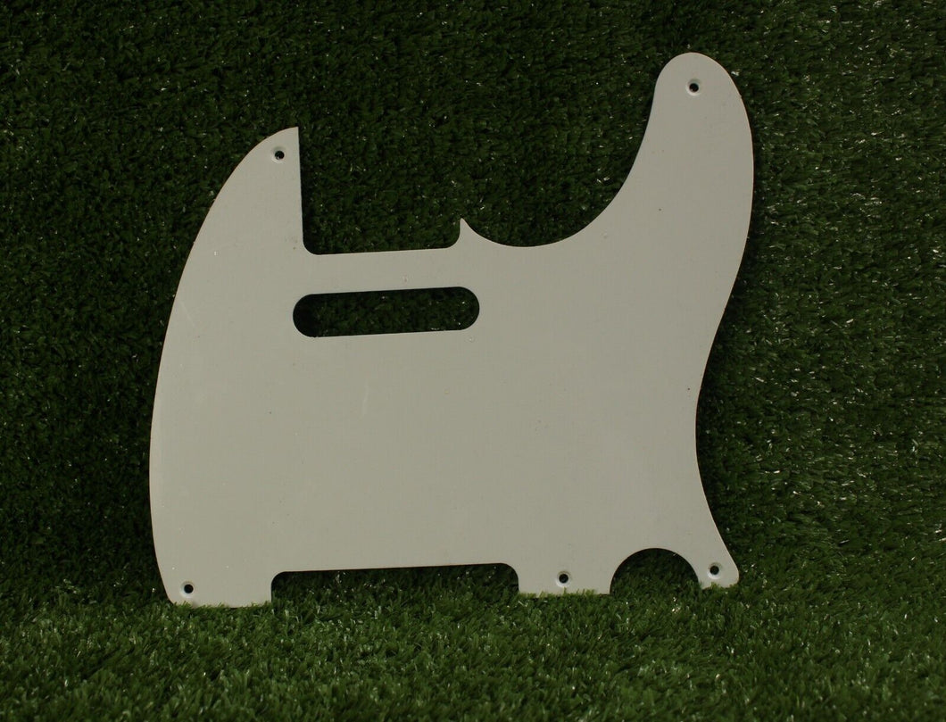 Telecaster Pickguard For Vintage 50s USA Fender Tele - White 1 Ply 2mm 5 Holes