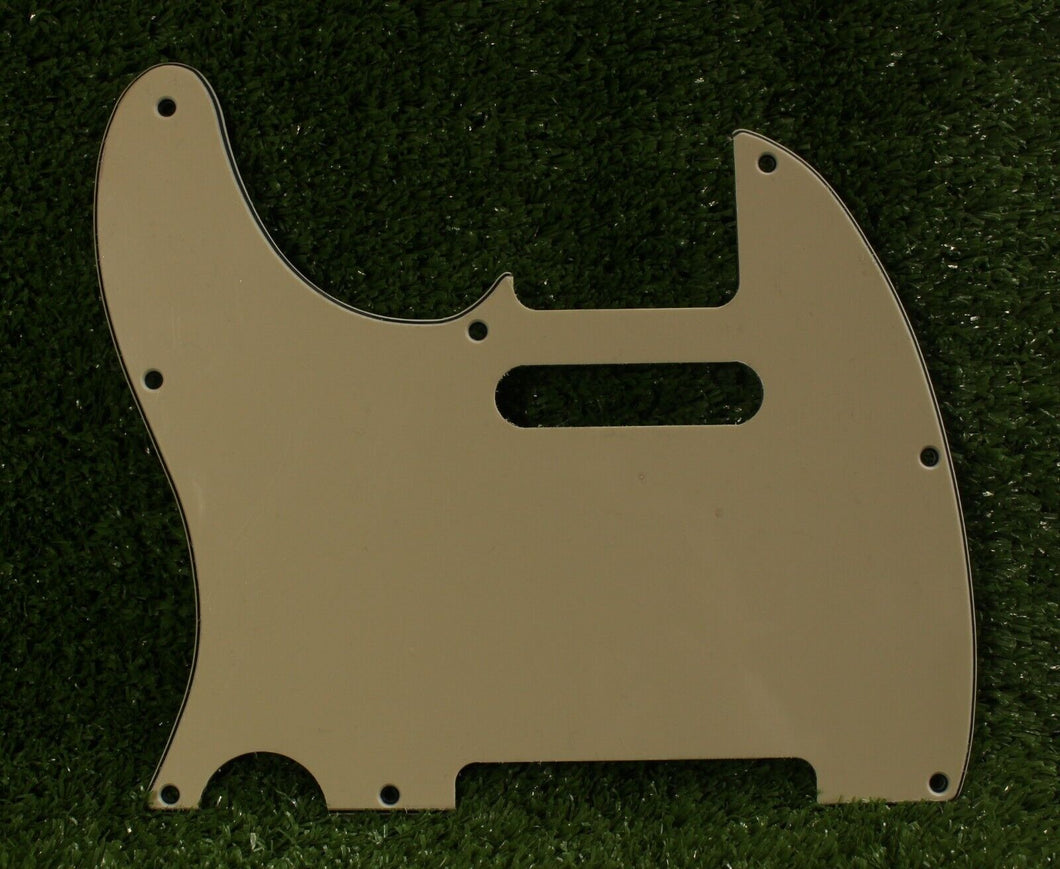 Lefty Telecaster Pickguard For Std USA Fender Tele - Vintage Cream Left Hand