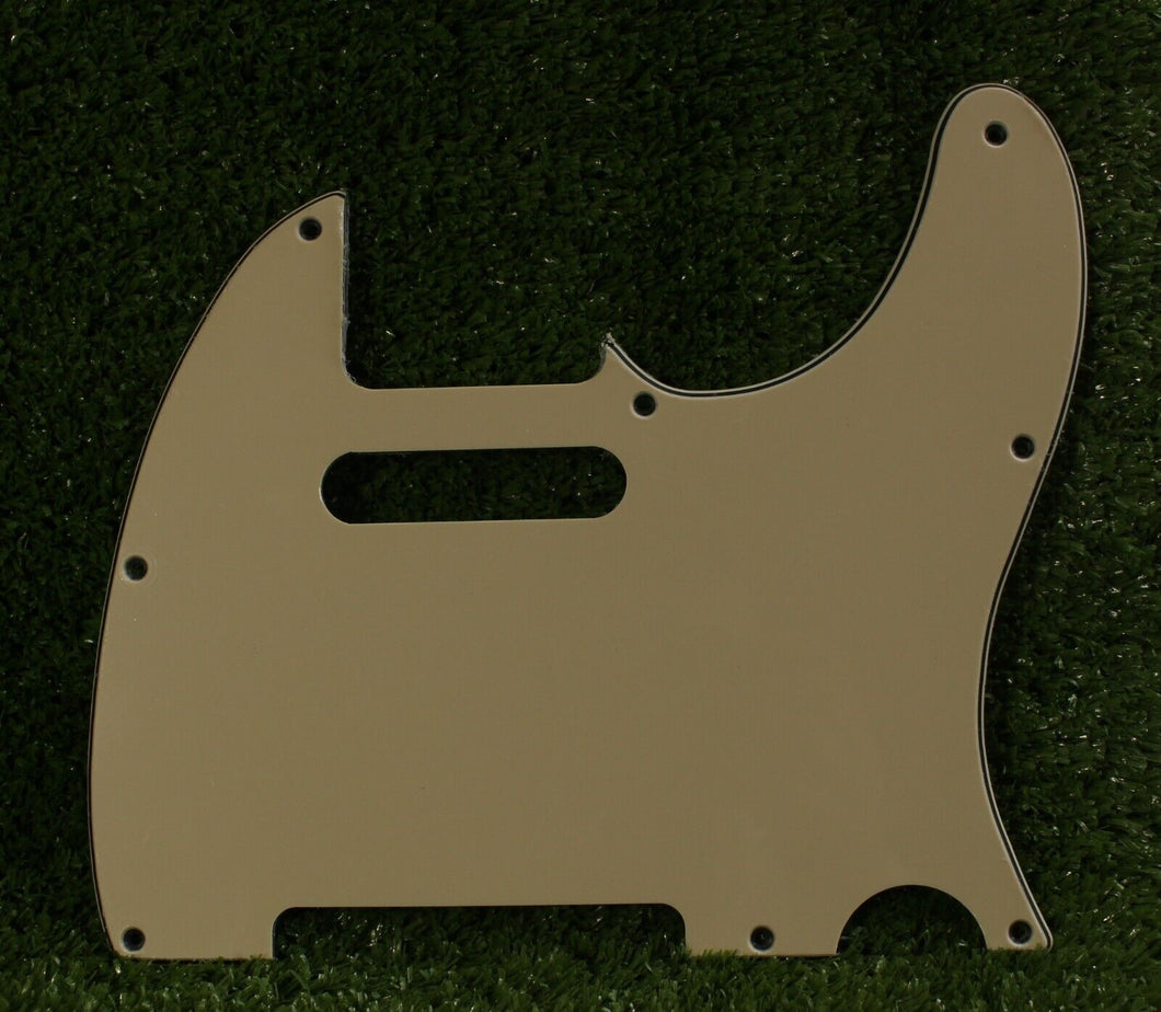 68, 69 Telecaster Pickguard For Vintage USA Fender Tele Cream Ivory w Pearl Back