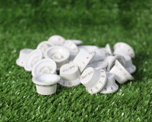 Load image into Gallery viewer, 50 pieces Strat Metric Volume Knobs White Made in Korea
