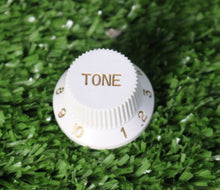 Load image into Gallery viewer, 50 pieces Strat Metric Tone Knobs White Made in Korea
