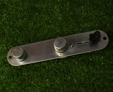 Load image into Gallery viewer, Aged Prewired Control Plate Assembly Solid Shaft Pots For Telecaster Tele
