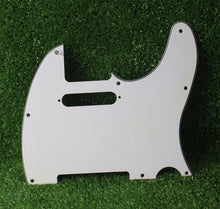 Load image into Gallery viewer, Telecaster Pickguard For Std USA Fender Tele - White 3 Ply B Stock
