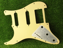 Load image into Gallery viewer, Pickguard For 64 HSS Strat Humbucker Cover Version  - Cream Yellow B Stock
