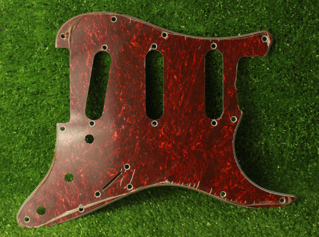 Standard Pickguard For Strat For USA Mex Fender  - Red Tortoise Shell B stock