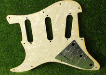 Load image into Gallery viewer, Aged 68 69 Voodoo Reverse Bridge Pickguard Pearloid Back For Hendrix Strat AGP18
