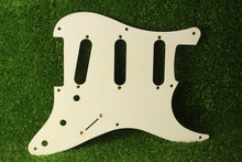 Load image into Gallery viewer, Aged Montreux 54-58  Pickguard For Fender Strat 8 Holes 1 Ply -  White AG02 2mm
