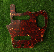 Load image into Gallery viewer, Aged Pickguard For 62 Fender Jaguar Brown Tortoise Shell Celluloid Top AGP42
