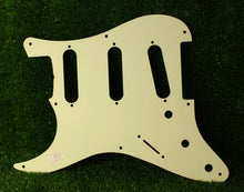 Load image into Gallery viewer, Aged 57 59 Pickguard For Fender Strat Wide Bevel 8 Holes Parchment White - AGP25
