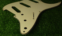 Load image into Gallery viewer, Aged 57 59 Pickguard For Fender Strat Wide Bevel 8 Holes Parchment White - AGP25
