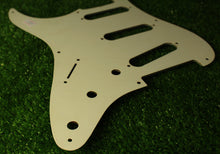 Load image into Gallery viewer, Aged 57 59 Pickguard For Fender Strat Wide Bevel 8 Holes Parchment White - AGP25
