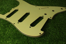 Load image into Gallery viewer, Aged 57 59 Pickguard For Fender Strat Wide Bevel 8 Holes Mint Green - AGP34
