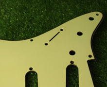 Load image into Gallery viewer, Aged 57 59 Pickguard For Fender Strat Wide Bevel 8 Holes Mint Green - AGP34
