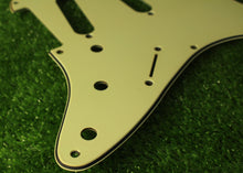 Load image into Gallery viewer, Aged 57 59 Pickguard For Fender Strat Wide Bevel 8 Holes Mint Green - AGP34
