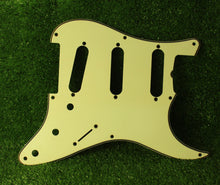 Load image into Gallery viewer, Aged 57 59 Pickguard For Fender Strat Wide Bevel 8 Holes Mint Green - AGP35
