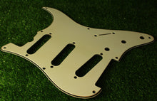 Load image into Gallery viewer, Aged 57 59 Pickguard For Fender Strat Wide Bevel 8 Holes Parchment White - AGP31
