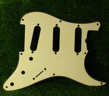 Load image into Gallery viewer, Aged 57 59 Pickguard For Fender Strat Wide Bevel 8 Holes Parchment White - AGP33
