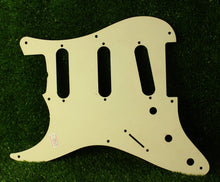 Load image into Gallery viewer, Aged 57 59 Pickguard For Fender Strat Wide Bevel 8 Holes Parchment White - AGP33
