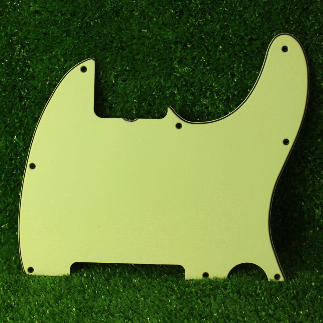 Aged 3 Ply 8 Hole Pickguard For Esquire Mint Green -  AGP070