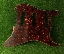 Load image into Gallery viewer, Aged 64 65 66 67 Pickguard For Strat Tortoise Shell Celluloid Top 4 Ply AGP58
